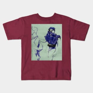 Jamil Moreno Fashion Illustration Kids T-Shirt